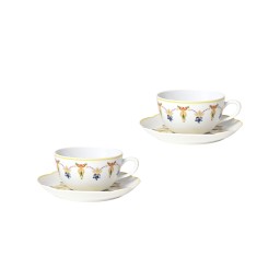 Bernardaud, Trianon, Tea cup and saucer set of 2