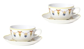 Bernardaud, Trianon, Tea cup and saucer set of 2