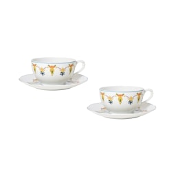 Bernardaud, Trianon, Breakfast cup and saucer set of 2