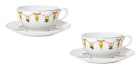 Bernardaud, Trianon, Breakfast cup and saucer set of 2