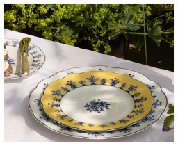 Bernardaud, Chateaubriand couleur, Salad plate, yellow