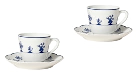 Bernardaud, Chateaubriand couleur, Espresso cup and saucer set of 2