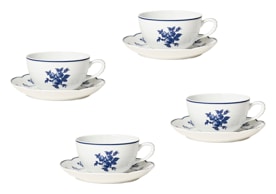 Bernardaud, Chateaubriand couleur, Tea cup and saucer set of 4
