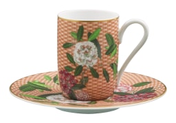 Raynaud, Trésor fleuri, Espresso cup and saucer
