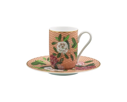 Raynaud, Trésor fleuri, Espresso cup and saucer