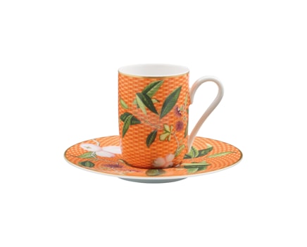 Raynaud, Trésor fleuri, Espresso cup and saucer