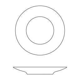 J.L Coquet, Hémisphère Tundra Fall, Bread and butter plate