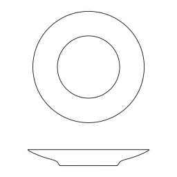 J.L Coquet, Hémisphère Tundra Fall, Dessert plate