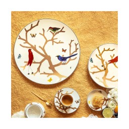 Bernardaud, Aux Oiseaux, Espresso cup and saucer