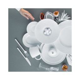 Bernardaud, Ecume White, Espresso cup and saucer