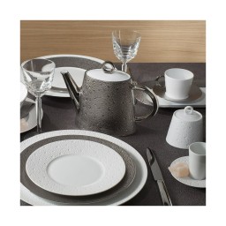 Bernardaud, Ecume Platinum, Espresso cup and saucer