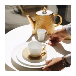 Bernardaud, Ecume Gold, Espresso cup and saucer