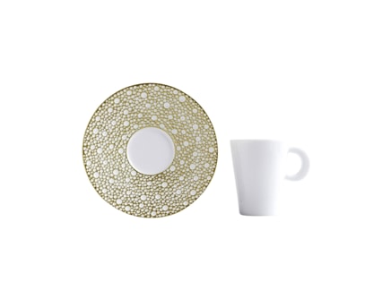 Bernardaud, Ecume Mordoré, Espresso cup and saucer