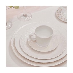 Bernardaud, Ecume Perle, Espresso cup and saucer