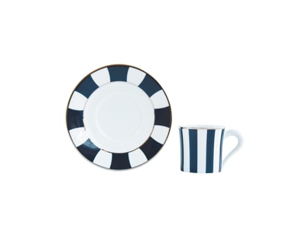 Bernardaud, Galerie Royale Night Blue, Espresso cup and saucer