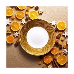 Bernardaud, Twist Gold, Espresso cup and saucer