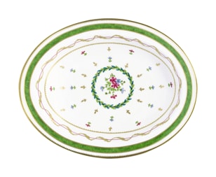 Haviland, Vieux Paris vert, Vegetable dish