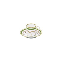 Haviland, Vieux Paris vert, Coffee cup and saucer
