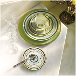 Haviland, Vieux Paris vert, Tart platter