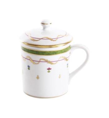 Haviland, Vieux Paris vert, Mug with lid