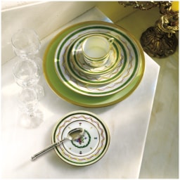 Haviland, Vieux Paris vert, Footed cake platter