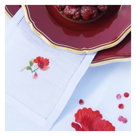 Valombreuse, Coquelicot, Cocktail napkin
