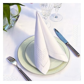 Valombreuse, Jours coco table linen, Napkins, white