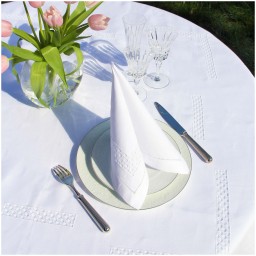 Valombreuse, Jours coco table linen, Tablecloth, rectangular