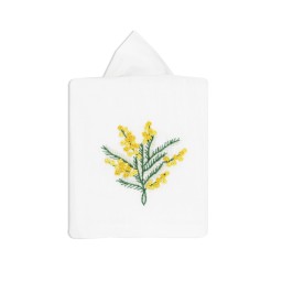 Valombreuse, Mimosa table linen, Square tissue box cover