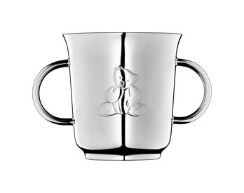 Christofle, Charlie bear, Baby cup with handles