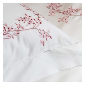 Valombreuse, Nagoya bed linen, Set of 2 pillowcases, rectangular pink