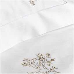 Valombreuse, Nagoya bed linen, Sheet, gold and silver