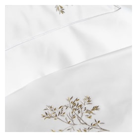 Valombreuse, Nagoya bed linen, Duvet cover, gold and silver