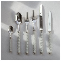 Alain Saint-Joanis, Croisette White, silver plated, Dessert knife