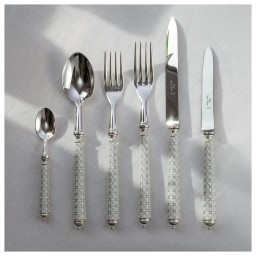 Alain Saint-Joanis, Croisette White, silver plated, Dessert spoon