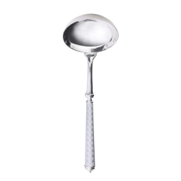 Alain Saint-Joanis, Croisette White, silver plated, Soup ladle