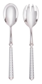 Alain Saint-Joanis, Croisette White, silver plated, Salad serving set