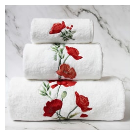 Valombreuse, Coquelicot bath linen, Face Towel