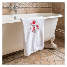 Valombreuse, Coquelicot bath linen, Bath mat