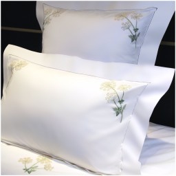 Valombreuse, Angélique bed linen, Set of 2 pillowcases, square