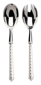 Alain Saint-Joanis, Losange, silver plated, Salad serving set
