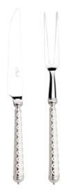 Alain Saint-Joanis, Losange, silver plated, Carving set