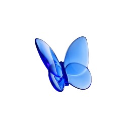 Baccarat, Lucky Butterflies, Butterfly sculpture, blue