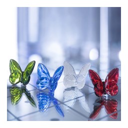 Baccarat, Lucky Butterflies, Butterfly sculpture, blue