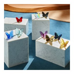 Baccarat, Lucky Butterflies, Butterfly sculpture, peony