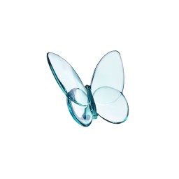 Baccarat, Lucky Butterflies, Butterfly sculpture, turquoise