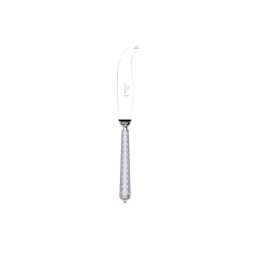 Alain Saint-Joanis, Croisette White, silver plated, Medium cheese knife