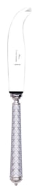 Alain Saint-Joanis, Croisette White, silver plated, Medium cheese knife