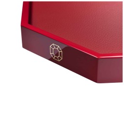 Baccarat, Octogone trays and coasters, Tray medium, red