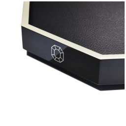 Baccarat, Octogone trays and coasters, Tray medium, black